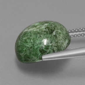 Maw-sit-sit Verde naturale da 11.20 ct, Taglio rotondo, Opaco