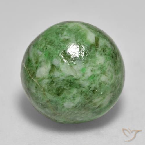 11.60ct Naturale Verde medio Maw-sit-sit, Rotondo, Opaco