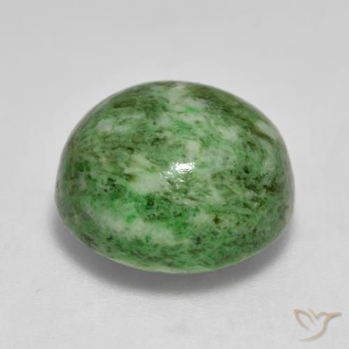 Maw-Sit-Sit Verde medio naturale da 11.60 ct, Rotondo, Opaco