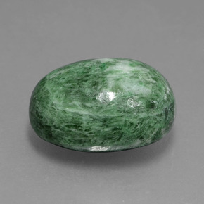 Maw-sit-sit naturale verde da 9,19 ct, taglio ovale, opaco