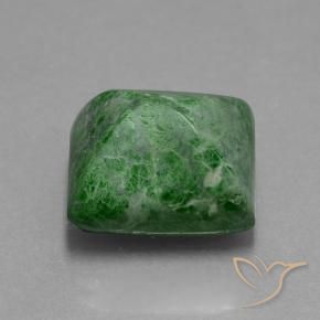 Maw-Sit-Sit Verde scuro naturale da 15.09 ct, Taglio a baguette, Opaco