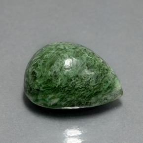 Maw-sit-sit Verde naturale da 15.14 ct, Forma a pera, Opaco