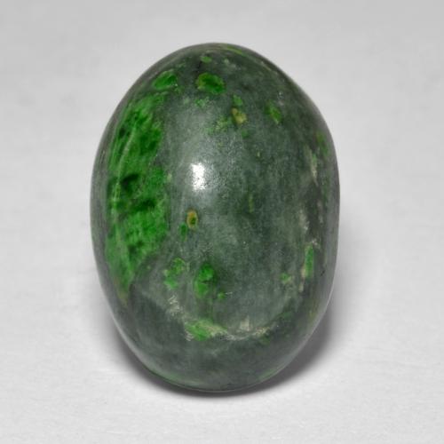 Maw-sit-sit Verde scuro naturale da 10.29 ct, Taglio ovale, Opaco
