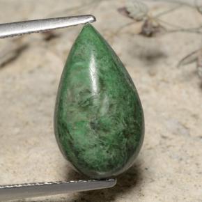 Maw-sit-sit Verde naturale da 4.77 ct, Forma a pera, Opaco