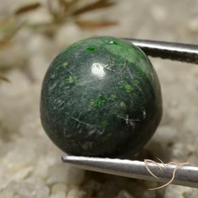 Maw-sit-sit Verde medio naturale da 7.81 ct, Taglio rotondo, Opaco
