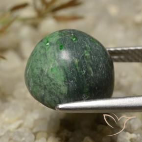Maw-sit-sit Verde medio naturale da 7.81 ct, Taglio rotondo, Opaco