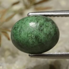 Maw-sit-sit naturale verde da 4,29 ct, taglio ovale, opaco