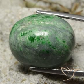 Maw-Sit-Sit Verde scuro naturale da 35.77 ct, Ovale, Opaco