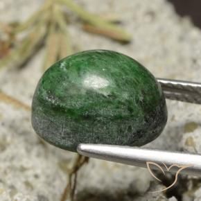 Maw-Sit-Sit Verde Pino naturale da 6.33 ct, Ovale, Opaco