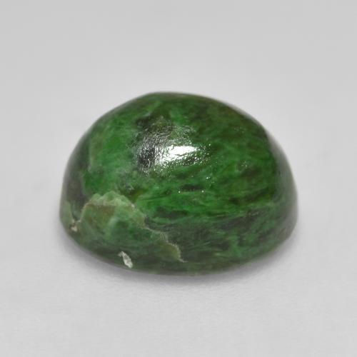 Maw-sit-sit Verde scuro naturale da 6.33 ct, Taglio ovale, Opaco