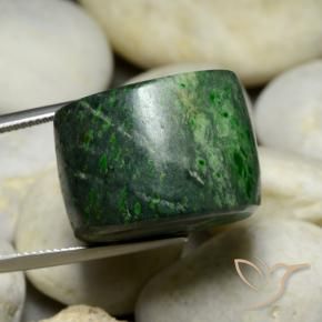 Maw-Sit-Sit Verde scuro naturale da 77.61 ct, Taglio a baguette, Opaco