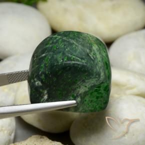 Maw-Sit-Sit Verde scuro naturale da 77.61 ct, Taglio a baguette, Opaco