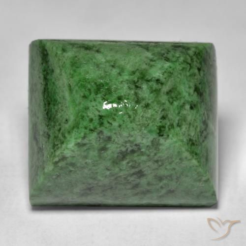 30.33ct Naturale Verde scuro Maw-sit-sit, Taglio a baguette, Opaco