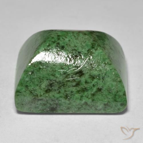 Maw-Sit-Sit Verde scuro naturale da 30.33 ct, Taglio a baguette, Opaco