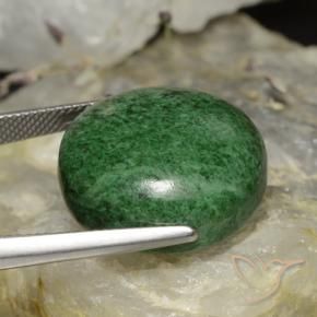 Maw-Sit-Sit Verde scuro naturale da 32.74 ct, Rotondo, Opaco