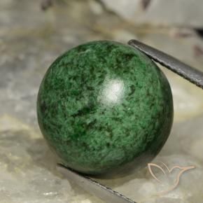 Maw-Sit-Sit Verde scuro naturale da 19.60 ct, Rotondo, Opaco