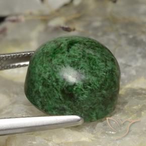Maw-Sit-Sit Verde scuro naturale da 19.60 ct, Rotondo, Opaco