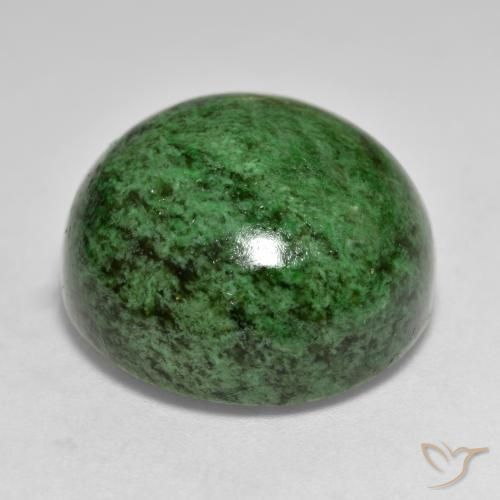 Maw-Sit-Sit Verde scuro naturale da 34.00 ct, Rotondo, Opaco