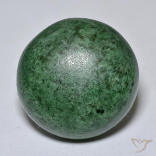 21.31ct Naturale Verde Pino Pallido Maw-sit-sit, Rotondo, Opaco