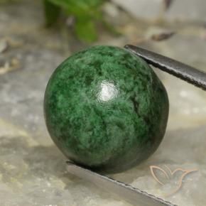 Maw-Sit-Sit Verde scuro naturale da 12.60 ct, Rotondo, Opaco