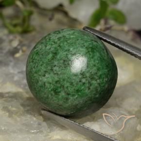 Maw-Sit-Sit Verde Pino naturale da 25.08 ct, Rotondo, Opaco