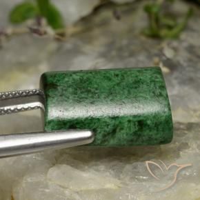 Maw-Sit-Sit Verde scuro naturale da 16.56 ct, Taglio a baguette, Opaco