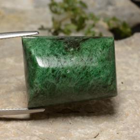 Maw-sit-sit naturale verde da 39,21 ct, baguette, opaco
