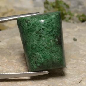 Maw-sit-sit naturale verde da 39,21 ct, baguette, opaco