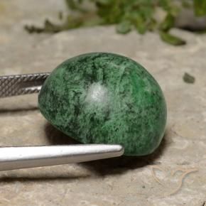 Maw-Sit-Sit Verde medio naturale da 23.33 ct, Rotondo, Opaco