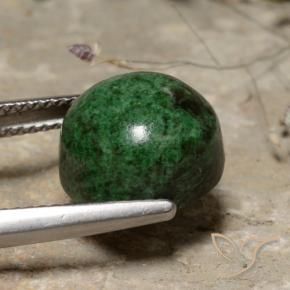 Maw-Sit-Sit Verde scuro naturale da 8.65 ct, Rotondo, Opaco