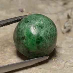 Maw-Sit-Sit Verde Pino Pallido naturale da 16.40 ct, Rotondo, Opaco