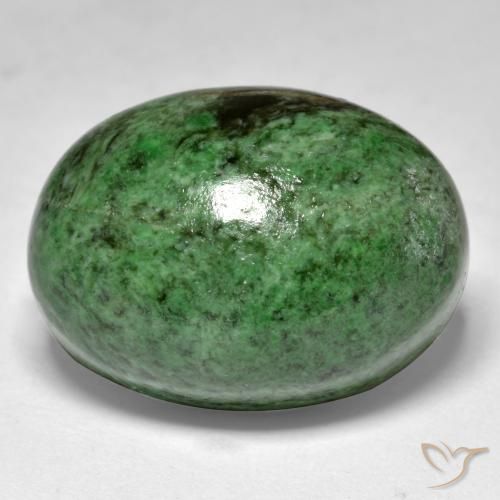 Maw-sit-sit Verde Pino naturale da 27.95 ct, Ovale, Opaco