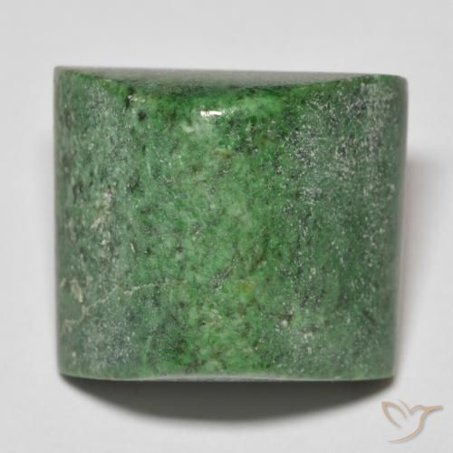 30.31ct Naturale Verde terroso Maw-sit-sit, Taglio a baguette, Opaco