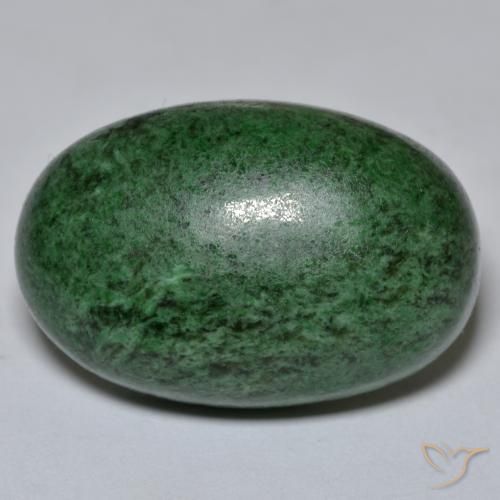 40.52ct Naturale Verde scuro Maw-sit-sit, Ovale, Opaco