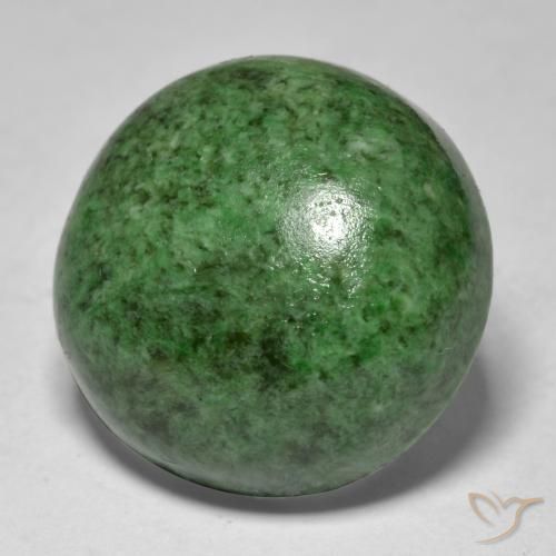Maw-Sit-Sit Verde scuro naturale da 17.32 ct, Rotondo, Opaco