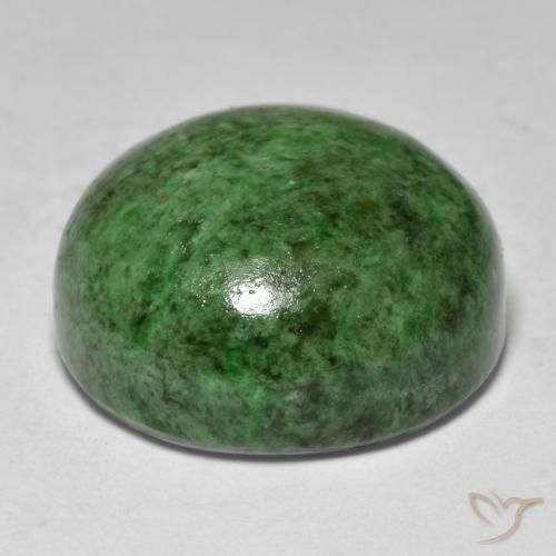 Maw-Sit-Sit Verde scuro naturale da 17.32 ct, Rotondo, Opaco