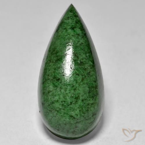 17.48ct Naturale Verde Pino Maw-sit-sit, Forma a pera, Opaco