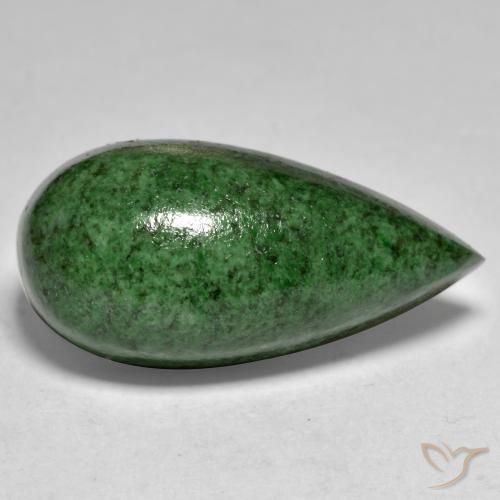 Maw-Sit-Sit Verde Pino naturale da 17.48 ct, Forma a pera, Opaco