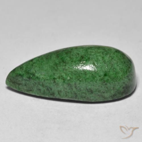 Maw-Sit-Sit Verde Pino naturale da 17.48 ct, Forma a pera, Opaco