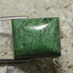 Maw-Sit-Sit Verde scuro naturale da 34.18 ct, Taglio a baguette, Opaco