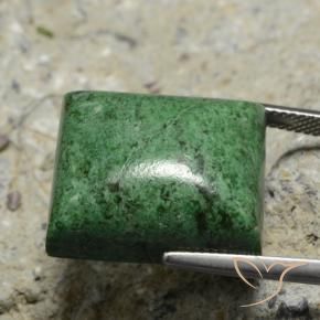 Maw-Sit-Sit Verde scuro naturale da 34.18 ct, Taglio a baguette, Opaco