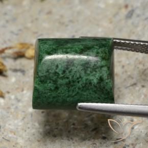 Maw-Sit-Sit Verde scuro naturale da 19.76 ct, Taglio a baguette, Opaco