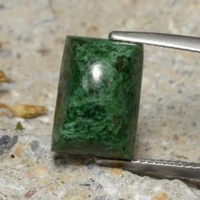 Maw-sit-sit naturale verde da 8,55 ct, baguette, opaco