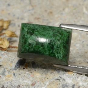 Maw-sit-sit naturale verde da 8,55 ct, baguette, opaco