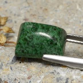 Maw-sit-sit naturale verde da 8,55 ct, baguette, opaco