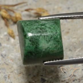 Maw-Sit-Sit Verde scuro naturale da 17.43 ct, Quadrato, Opaco