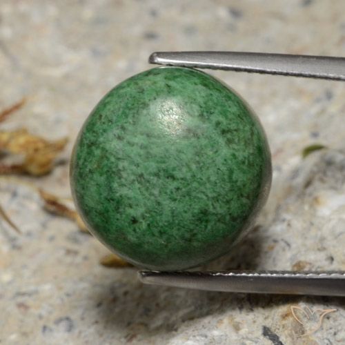 15.52ct Naturale Verde Pino Pallido Maw-sit-sit, Rotondo, Opaco