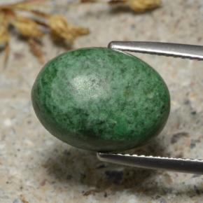 Maw-sit-sit naturale verde da 9,38 ct, taglio ovale, opaco