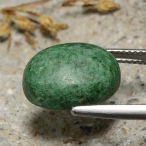 Maw-sit-sit naturale verde da 9,38 ct, taglio ovale, opaco