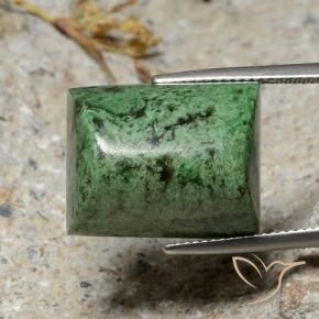 Maw-Sit-Sit Verde medio naturale da 32.98 ct, Taglio a baguette, Opaco